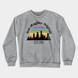 Los Angeles Original Retro Rainbow California Crewneck Sweatshirt